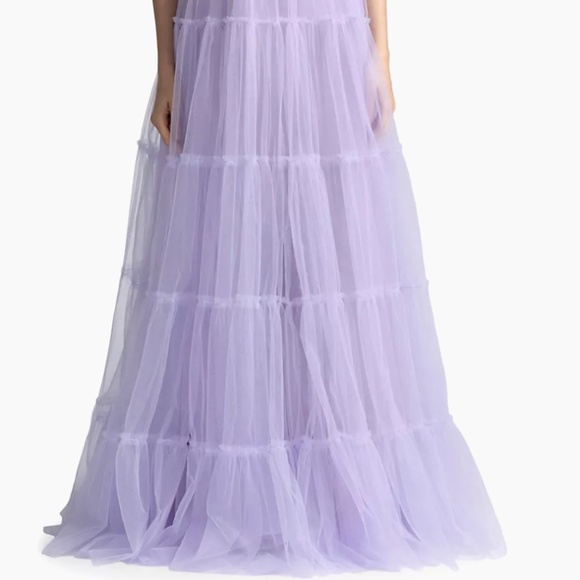 Zac Posen Lavender Strapless Wedding Dress - Picture 7 of 9
